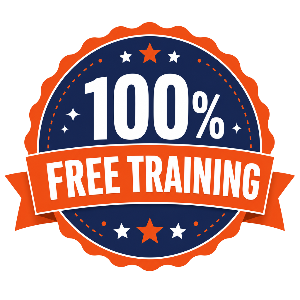 100% Free Training badge